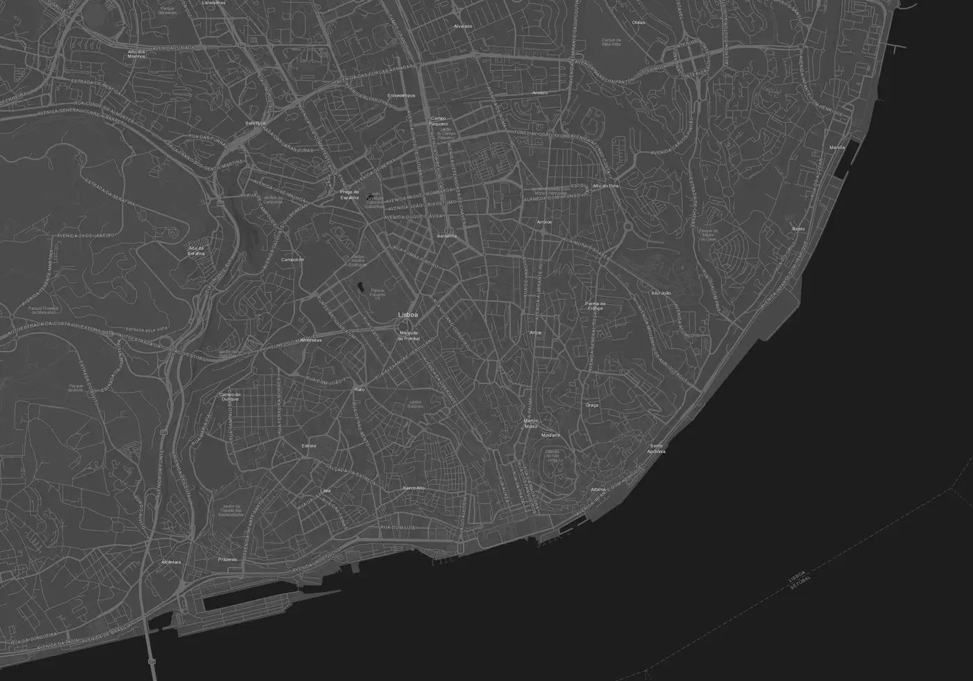 Mapa de Lisboa