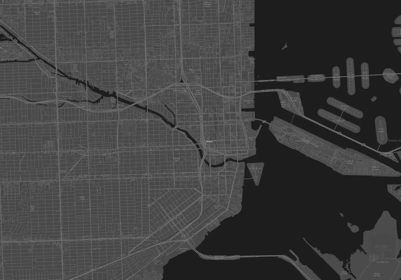 Mapa de Miami